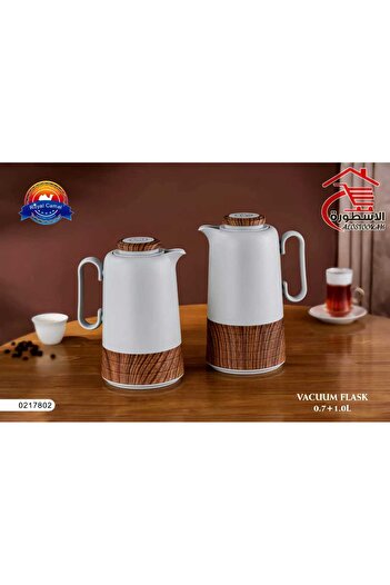 royal_camel Wooden tea and coffee thermos set