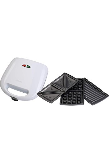 Sencor - 3-in-1 Sandwich Maker, sandwiches, grilled meat or waffles non-stick removable panels
