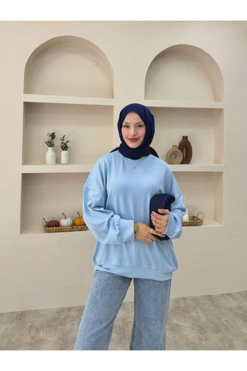 lurex moda Plain Basic Sweat