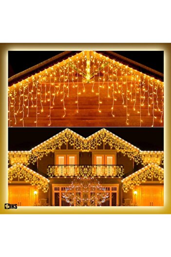 OEM Christmas Icicle Lights, 8 m, 200 LEDs, Warm White