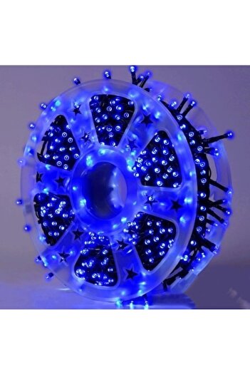 OEM Instalație luminoasă liniară de Crăciun, interior/exterior, rolă 30 m, 8 moduri de iluminare, albastru, negru