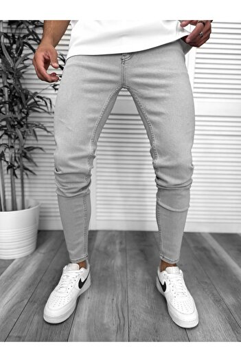 dehaine Blugi barbati slim fit, gri, uni, 917