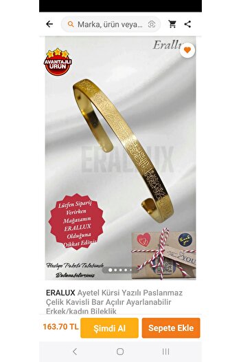ERALUX Ayetel Kürsi Written Bracelet Stainless Steel