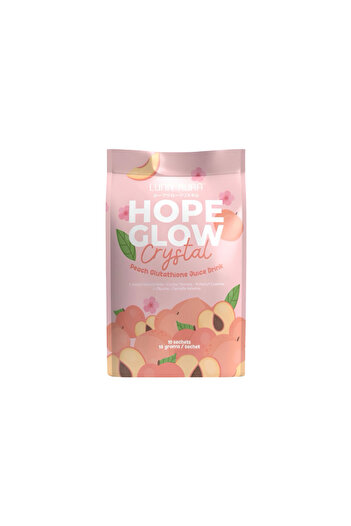 Luna Aura Hope Glow Crystal Peach Glutathione Juice Drink