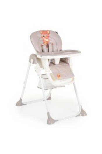 Moni Foldable Baby Highchair Hunny Bear Beige, Height Adjustable, Reclining Backrest