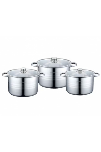 cheffinger Set 3 oale Inox cu capace CF-SP04