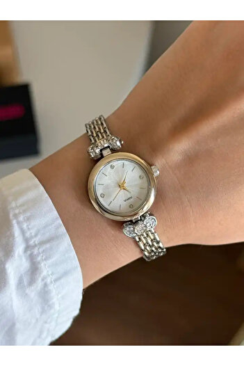 RoseandRoses Mahre Minimal Women's Wristwatch Gold-Silver (White Dial)