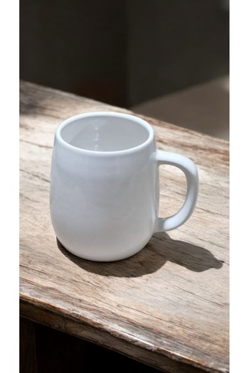 seda seramik Plain White Mug Suitable for Dough Flower Design Mug Cup 400 ml