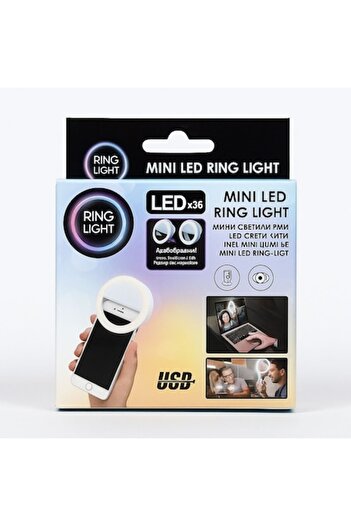 OEM Mini LED selfie ring light x36, professional light for phone/laptop, Intensit