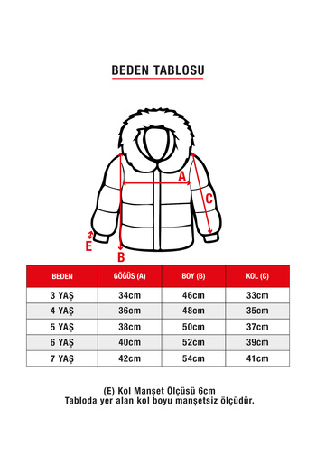 JARMO KİDS Girl's Waterproof and Windproof Fur-Lined Hooded Coat with Shiny Argyle Pattern in Navy Blue Color