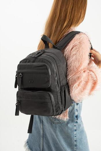 Baginn Women's Backpack Ultra Light Polyamide Fabric Waterproof Multi-Pocket Casual Backpack 35*25 cm