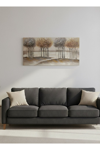 seasons box Autumn Forest Wall Art in Warm Colors - 140x70