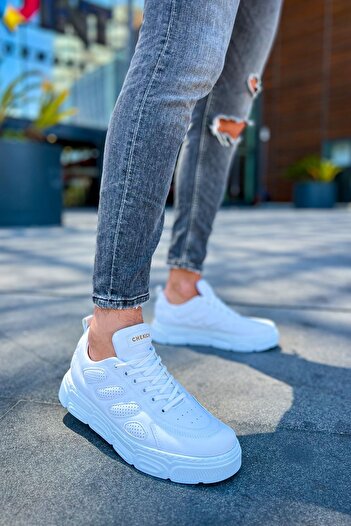 Zerenyus Cronus High Sole Casual Men's Sports Shoes White