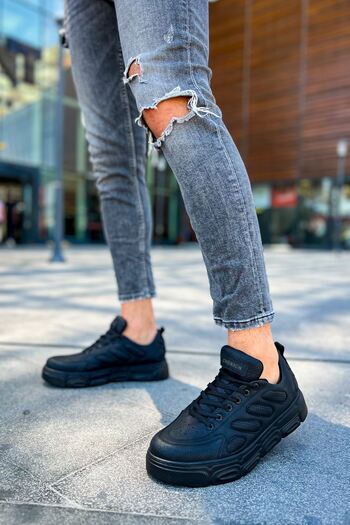 Zerenyus Cronus High Sole Casual Men's Sports Shoes Black