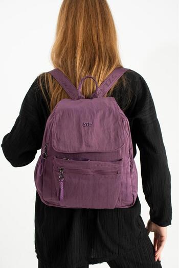 Baginn Women's Backpack Ultra Light Polyamide Fabric Daily Backpack with Waterproof Cover 29*27 cm