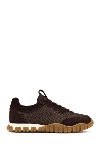 Derimod Women's Brown Lace-Up Leather Sneaker 25Afd510914