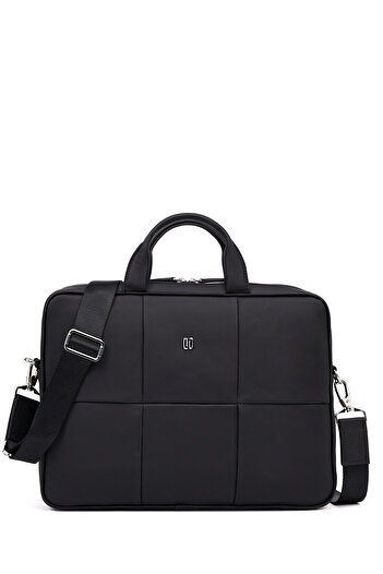 Derimod Men's Black Leather Laptop Bag 25Sbd330018