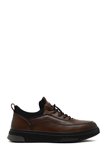 Derimod Men's Brown Lace-Up Thick Sole Leather Sneaker 25Wfd697218