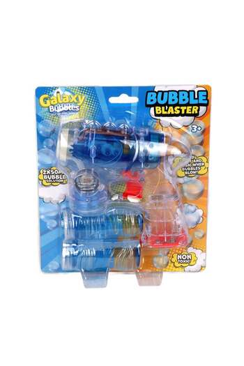 Generic Galaxy Bubbles Transparent Laser Bubble Blaster With Light And Music