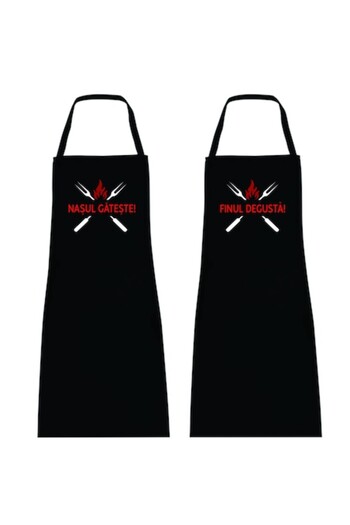 OEM Personalized Apron Set - Nasul gateste! Finul degusta