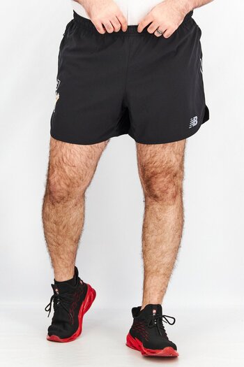 New Balance Men Sportswear Fit Graphic Print Active Shorts, Black