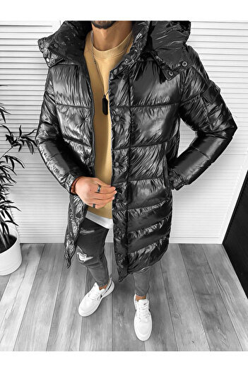 dehaine Men's winter jacket, long casual, 5132