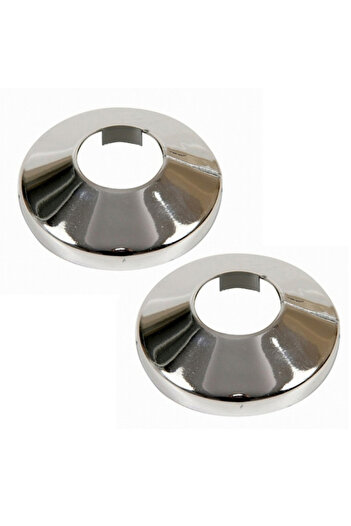 Other Chrome PVC Rosette Set 18mm, 2 Pcs