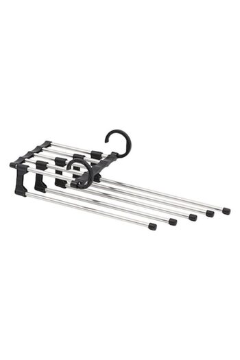 OEM Pant hanger with 5 positions, grey - black, metal, plastic