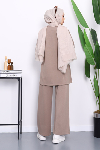 İmajButik Σετ παντελόνι με λεπτομέρεια από βιζόν