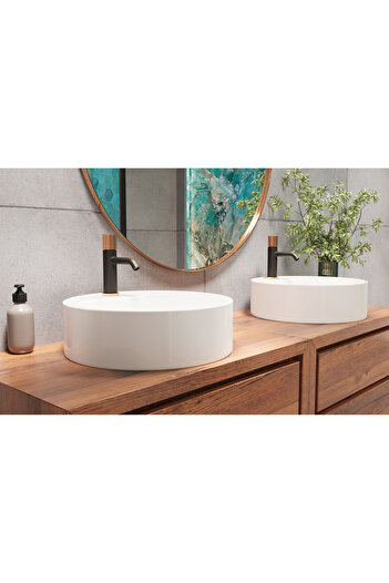 Other Moonlight washbasin tap, black/rose gold