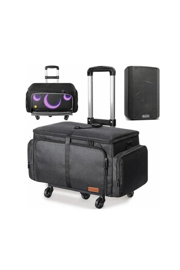 Ikarao Travel Bag Ikarao, Black, Foldable Handles, 10 mm Padding