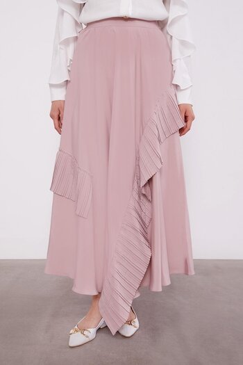 Levidor Powder Pleated Detailed Skirt