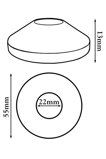 Other Biała rozeta (plastikowy kołnierz do osłony rur grzejnikowych) 22 mm