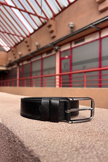 inpool Men'S, 3.5 Cm, 100% Leather, Silver Plated Buckle, Old Money Culture Brown Color Belt 24Kmr01