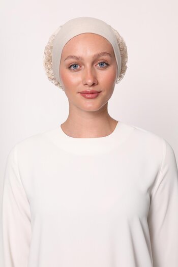Levidor Stone Clip-On Silicone Seamless Ruffle Bonnet