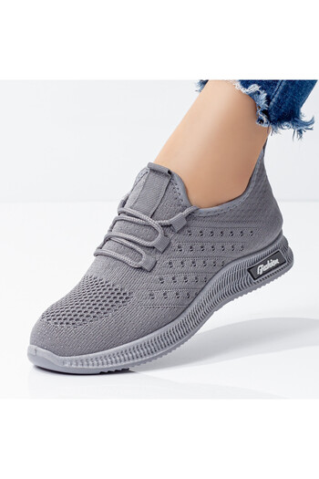 BMoD Women's grey lace-up sport shoes MOD08060