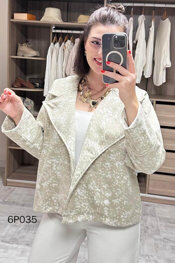 İnce Topuk Prive Series Imported Cashmere Jacket 6P035