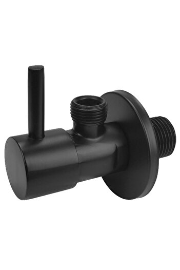 Other Black angle shut-off valve 1/2"x3/8"", ceramic heads