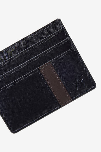 ALTINYILDIZ CLASSICS Men's Black 100% Leather Card Holder
