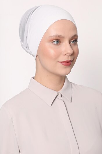 Levidor White Climafit Seamless Bonnet