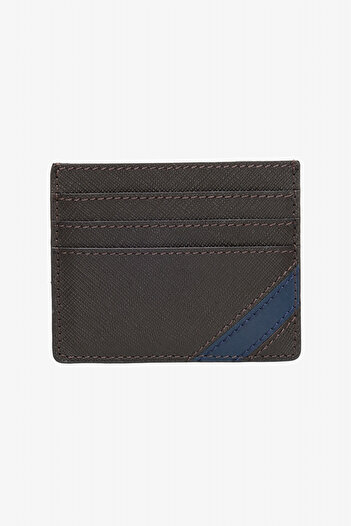 ALTINYILDIZ CLASSICS Men's Brown 100% Leather Card Holder