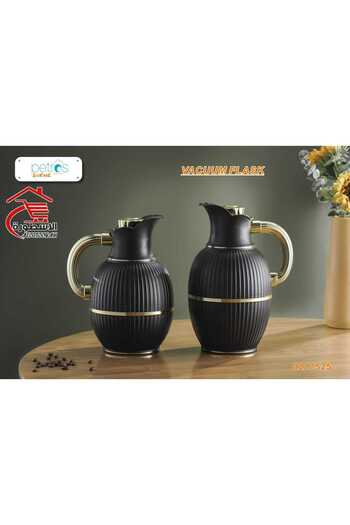 PETROS Swan Thermos Set for Tea and Coffee with Golden Handle 1+0.7L