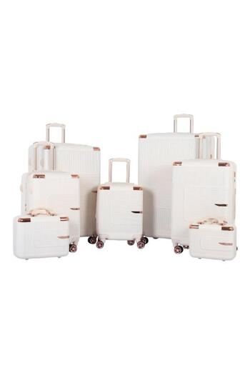 AVIATOR Dabsh Arayes 7-Piece Luggage Set with Durable Zipper - 360 Degree Double Covers