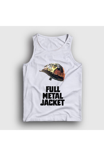Presmono Unisex White Movie Cinema Full Metal Jacket Tank Top 577658Tt