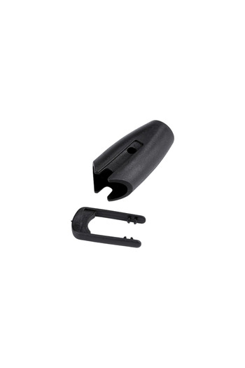 Crisalida Plastic leash clip, diameter 10 mm Black