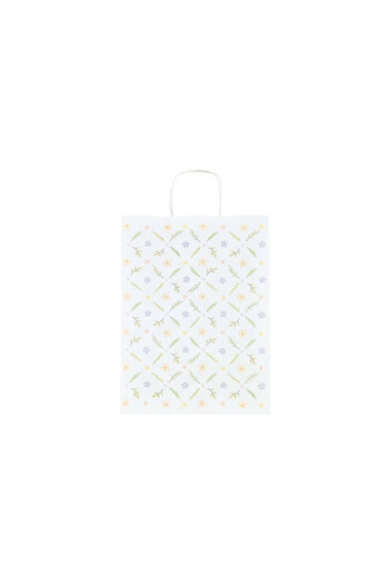 Papette Set of 100 Kraft Paper Bags with Pattern 7 Floral 24 x 31(H) x 10cm