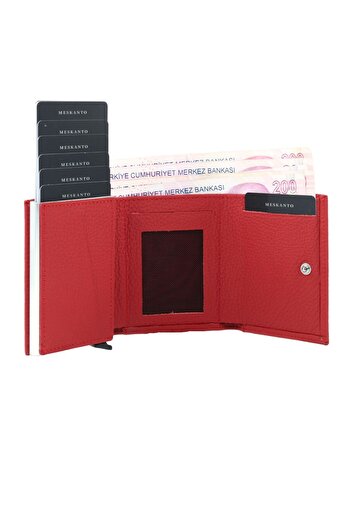 Meskanto Genuine Leather Mechanism Wallet