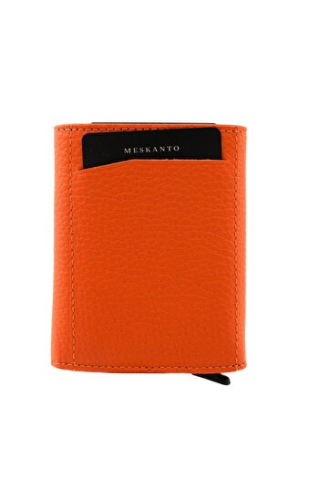 Meskanto Genuine Leather Mechanism Wallet