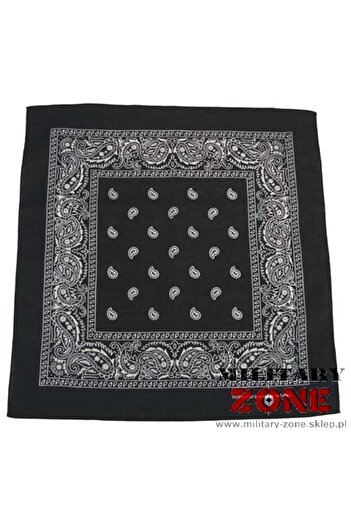 Other Bandana 55x55cm, black with pattern