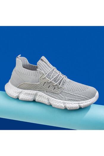 BMoD Men's grey lace-up sport shoes MOD08656